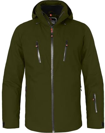 Bergson RESO 2 | Herren Skijacke & Winterjacke, wattiert, wasserdicht, Winddicht, atmungsaktiv, Green Goose [253], 102 - Herren