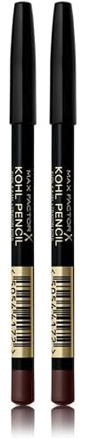 Max Factor Kohl Kajal Brown 30 – Brauner Kajal perfekt für Smokey Eyes – Lidstrich auftragen leicht gemacht – 1 x 4 ml (Packung mit 2)