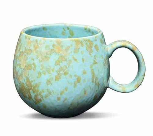 Teeladen Herzberg MAOCI Tasse Jumbo 0,5 l - Porcelaine - Menthe tachetée avec dégradé de couleur