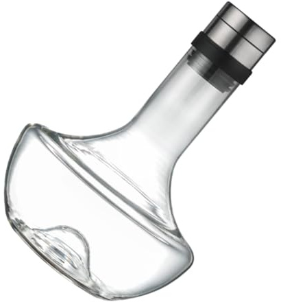 Alipis Decantador de Vidrio Transparente de Hogar Decantador de Vino Rápido y Portátil de Vidrio de Vino de Tinto