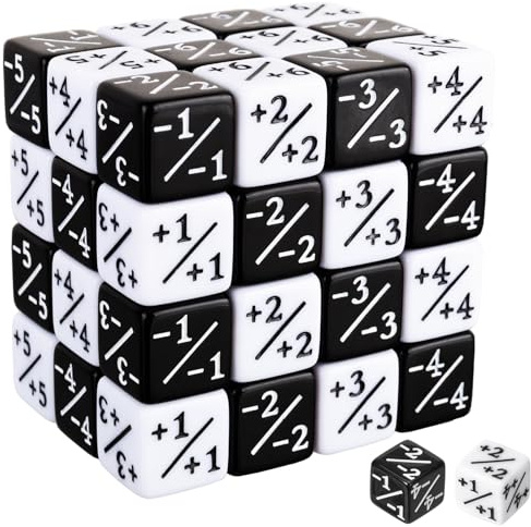 48 Pezzi Dadi Magic Contatori di Dadi Loyalty Dadi D6 Cubo Token Accessori per Giochi Carte Magic kit Iniziale Token Perfetto per Tutti I Tipi di Giochi da Tavolo Feste Riunioni di Famiglia