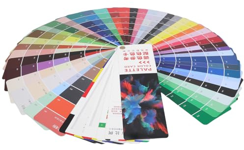 DECHOUS Paint Mixing Formula Card 385-color Palette Reference Chart for Artists and Designers, Creative Colour Sample Cards and Design Scheme Guide for Paint Projects