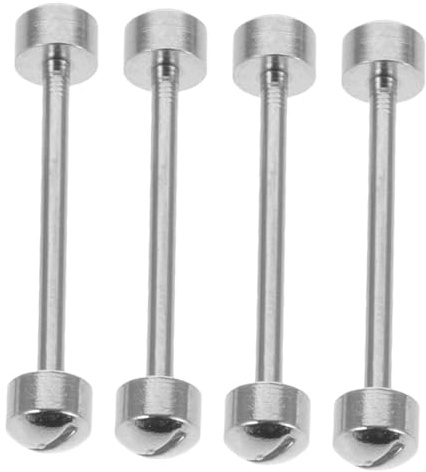 Gatuida Kit 4 Piezas Varillas de Conexión de Correa de Reloj Acero 18 Mm Tornillo para Reparación Pasadores Accesorios para Herramientas Relojero Mantenimiento Seguro y Estable