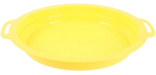 HEALLILY Plastic Sieve Pan for Gold Mining with Mesh Filter and Storage Bag, Easy to Clean Multi-functional Handheld Mesh Pan Suitable for River Beaches and Mineral Sorting