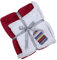 Riva Paoletti Luxe Sherpa Throw - Red - Velvet Feel Microfleece Front - 250 G De Piel De Oveja Inversa - De Peso Pesado - Máquina Lavable - 100% Polyester - 127 X 152Cm (50 X 60 Pulgadas)