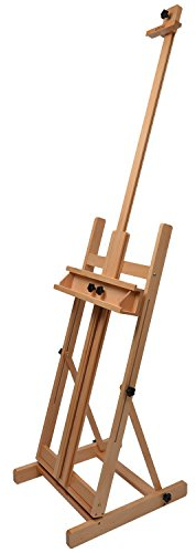 Artina Staffelei Groß - Keilrahmen bis 200cm Malstaffelei aus Massivem Buchenholz - Atelierstaffelei, Studiostaffelei zum Malen - Toulouse