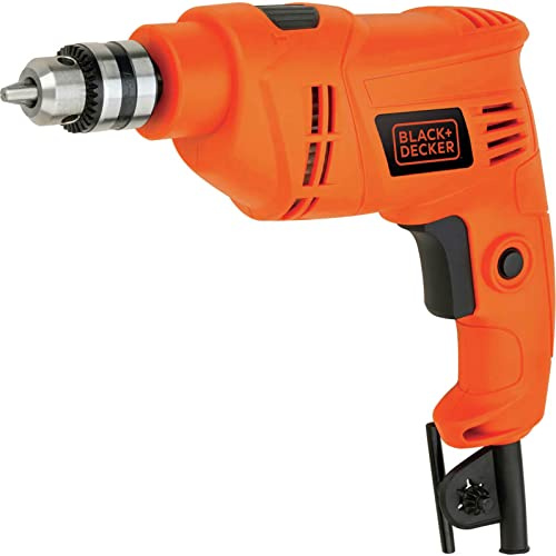 BLACK+DECKER Herramienta eléctrica de taladro de martillo de 450 W, BEH201-GB