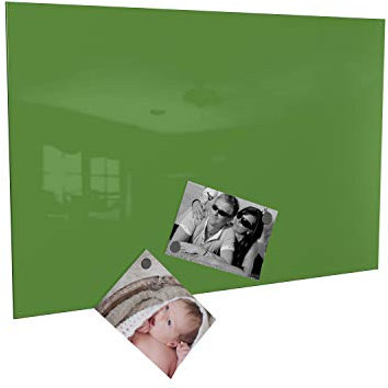 Colours-Manufaktur Magnettafel Magnetwand inkl. 4 Magnete (grün, 50 x 80 cm)