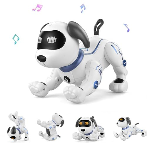 Goolsky LE Neng Toys K16A Animali Domestici elettronici Robot Dog Stunt Dog Voice Command Programmabile Touch-Sense Music Song Toy per Bambini Regalo di Natale di Compleanno