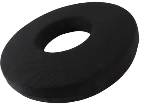 Donut Sitzkissen 13,8 Zoll für Druckgeschwüre Prävention, Wundenschutz und Schmerzlinderung – Kreisförmiges Rollstuhl Kissen für Pflegebetten