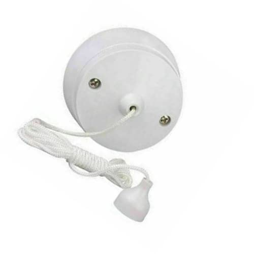 KAV 2 Way Ceiling Pull Switch for Bathroom, Toilet Light Switches - 6 Amp Electrical Fittings And Accessories with Rounded Profile