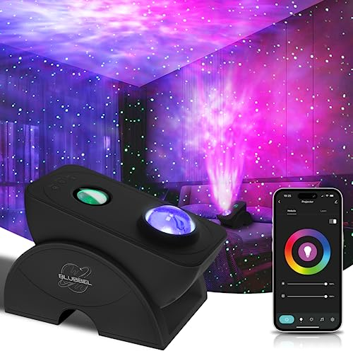 Blubbel Proiettore Smart LED per Cielo Stellato, Proiettore WiFi Starlight, Luce Notturna Galaxy 3D, Controllo App/Vocale, Starlight Galaxy, Compatibile con Alexa/Google, Regalo per Bambini