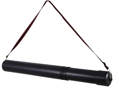 Levemolo Étui de Tir à l'arc Étui Réglable Rétractable en Plastique Noir Design Télescopique pour Accessoires de Tir à l'arc et Rangement Flèches
