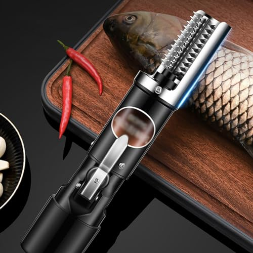 Couteau À Écailles Et À Gueule De Poisson En Acier Inoxydable Grattoir Pour Poissons Écailleur À Poisson Professionnel Grattoir Électrique Pour Poissons Outil De Nettoyage De Fruits De Mer