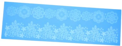 PRETYZOOM Fondant Lace Mold Cake Embossing Mat Silicone Cake Border Decorations DIY Decorating Tool