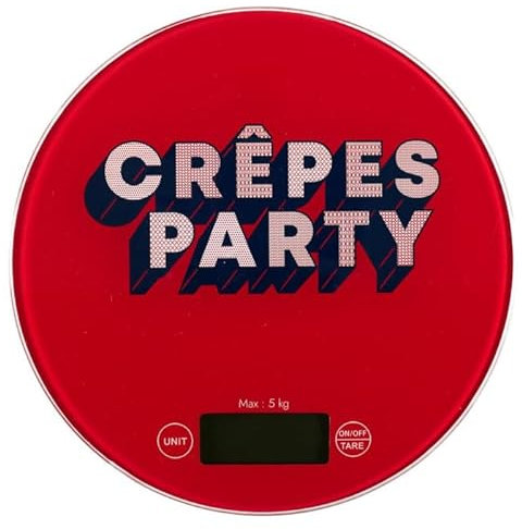 Balance de Cuisine Électronique Chandeleur 19cm Rouge