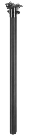 WANGSHAOWEI Aluminium Sattelsttze fr Mountainbike und Rennrad, 27,2/31,6/33,9 mm Durchmesser, Dropper-Sattelsttze, 580 mm, Schwarz 27.2x500mm