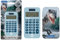 Lexibook, Calculadora de Bolsillo con Funda Protectora, Funciones de calculadora convencionales y avanzadas, Funciona con Pilas y energía Solar, Azul, C45DINO