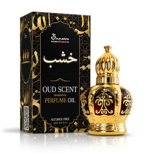 Profumo Arabo [Formato in Olio - Senza Alcol ] Profumo Arabo Donna e Uomo – Fragranza Intensa - Persistente - Naturale - Autentica | Oud per Corpo - Capelli - Tessuti | Arabian Oud - 12 ml