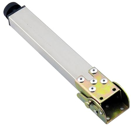 GeOinQL Klappbare Metall-Tischbeine, Tischbeine aus Metall Klapptischbein Möbeltischbeine aus Edelstahl Wohnmobil-Tischstützbeine mit Schutzsockel 1 Stück,(64cm/25.2)