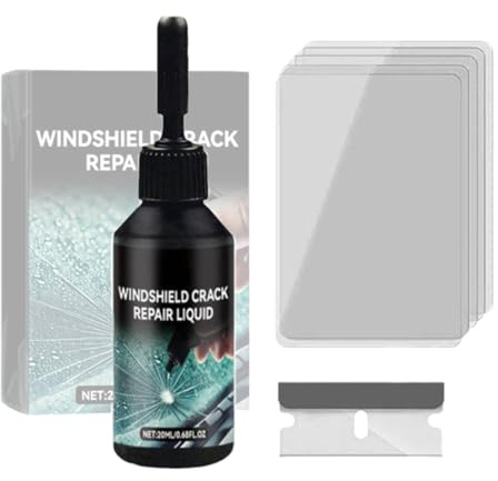 NHPY Steinschlag Reparaturset Windschutzscheibe Reparaturset, Glasreparaturflüssigkeit, Glas Reparatur flü Scheibenkleber Auto Glas Reparatur Set, Zur Reparatur Langer Rissen, Löchern, Rissen