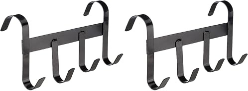 Kerbl Porte-Bridon avec 4 Crochets en Métal pour Cheval Noir, 1 Unité (Lot de 2)