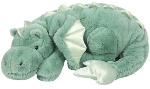 Animal de Peluche de dragón, Lindo Animal de Peluche de Dinosaurio Verde con ala pequeña 35 Encantadora Almohada de muñeca de pterosaurio de dragón Suave y tierno para niños Adultos Amigos Na
