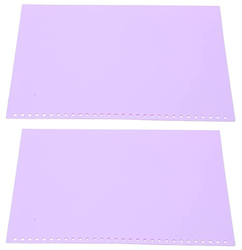 Omquot 20 st genomskinligt matt folieskyddspapper för presentation, flexibelt PP-plastmaterial A4 30 hål, hållbart för långvarig användning (lila)