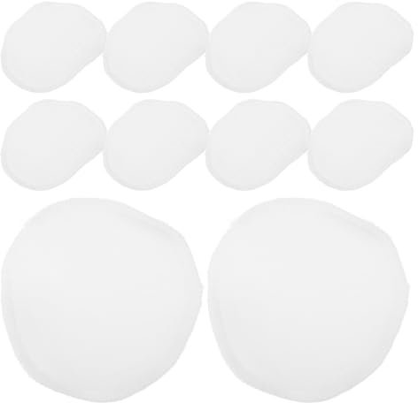 BETOOKY 10pcs Washable Reusable Nursing Breast Pads with 3-Layer Cotton Gauze, Fast-Drying Absorbent Leakproof Breast Leak Pads for Postpartum and Nursing Moms in White