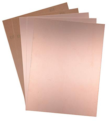 sourcing map 5Stk. Einseitige kupferkaschierte Laminat Leiterplatte FR4 200x150mm 7.87x5.91 Zoll 1.5mm Dicke DIY Prototyp PCB Tafel Namensschild