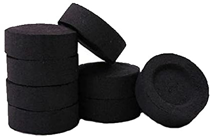 KAV 100 Discs Quick Lighting Charcoal for Instant Light, Hookah Nargila Shisha, Smoking Pipe, Flame Light and Incense Burner - Pack of 10 Rolls Coal