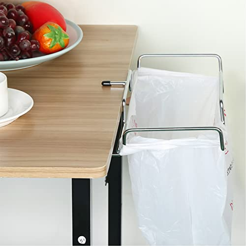 support de sac poubelle de bureau,Support de poubelle d'extérieur, petit support de sac poubelle, support de table pour armoires de cuisine, pratique et robuste sous le comptoir, sur la porte, pa