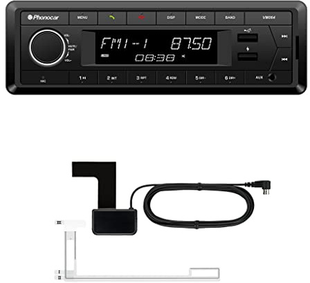 MEDIADOX USB-Autoradio mit DAB+ & Bluetooth Freisprecheinrichtung (USB, AUX-In, SD, 1x Pre-Out 2,5V, 4x40 W inkl. DAB+ Antenne) von Phonocar (VM064)