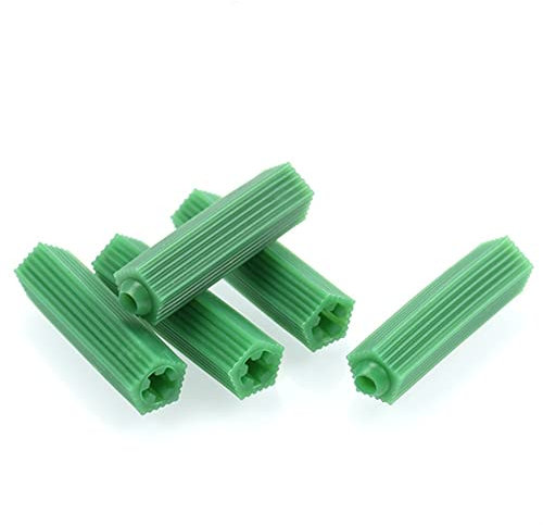 Expansionsbolzen, Ankerbolzen, 200 Stück, grün, Mauerwerksschrauben, Befestigung, Wandanker, Expansionsrohr, Trockenbau, Kunststoffanker, Dübel, Mauerwerk, Bohrer, trocken, M6, M8, Ankerbolzen (Spezif