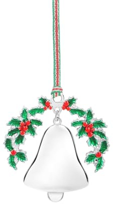Newbridge Silverware LS905 Bell with Holly Christmas Tree Decoration