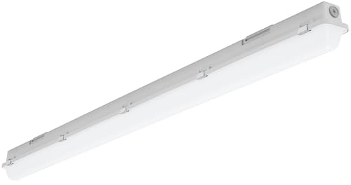 Fluolite PAC-D EL ML 1500 Basic Opal LED Feuchtraum-Wannenleuchte 4000K 5900lm 43 Watt hellgrau