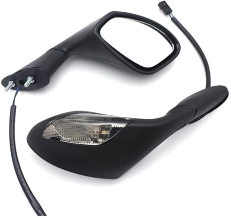 BUTUFYTR Lenkerendenspiegel Für RSV 1000 Für Fabrik 2004-2008 RSV Für Mille/R 2004-2007 Motorrad Spiegel Blinker Rückspiegel(MT335-BK-SK)