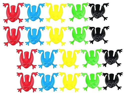 MOLUCKFU 100stücke Teiliges Bunte Hüpfende Plastik-froschspielzeuge Aus Langlebigem Kunststoff Realistische Springspielzeuge Für Kinderpartys Schulspaß Und Pädagogische Aktivitäten