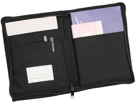 Auto Handschuhfach Organizer, Fahrzeugmappe Dokumentenmappe A5,Mappe mit Mehreren Fächern,Dokumentenmappe a5 Tragbarer Manuelle Tasche,Handschuhfach Organizer Auto für Karte Registrierung Autozubehör