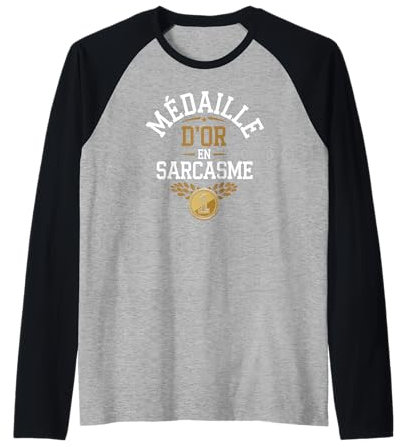 Médaille d'or en sarcasme Raglan