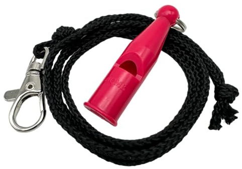 ACME Field Trail Hundepfeife No. 212 mit Pfeifenband | Original aus England | Ideal für die Hundeausbildung | Laut und weitreichend (hot pink)