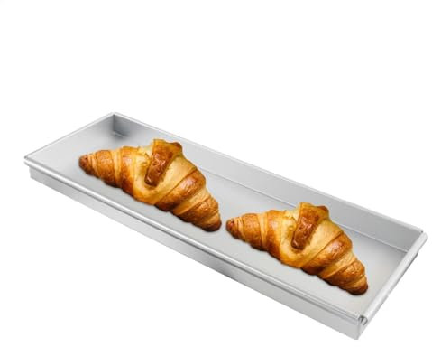 Generisch Bandeja rectangular para servir, sartén rectangular, bandeja para tartas, bandeja para servir, mesa de cocina antiadherente, para casa, cafetería, hotel, restaurante, reunión
