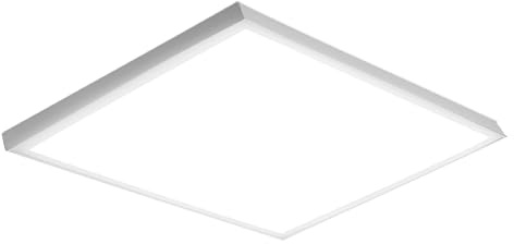 LUXULA LED Deckenleuchte eckig 62cm, 36W 3600lm, 6000K Kaltweiß | LED Panel 62x62cm inkl. 230V Netzteil, flache Deckenlampe für Wohnzimmer, Schlafzimmer, Küche, Büro, 62x62x6,4cm