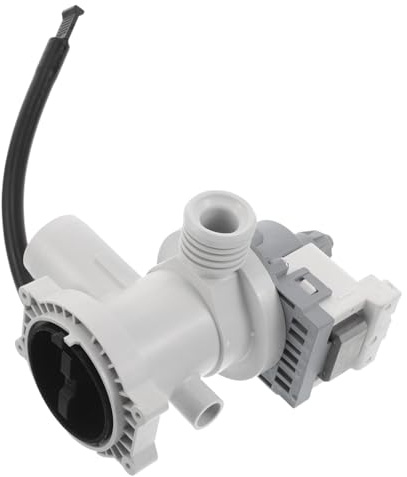 FONDOTIN Motore Pompa Di Scarico Per Lavatrice Pompa Per Macchina Di Scarico Bianca Per Lavatrici a Carica Frontale Facile Installazione