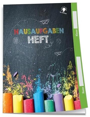 TRÖTSCH - Hausaufgabenheft für Schlaue Kreide: Schulplaner Hausaufgabenheft Timer Terminkalender