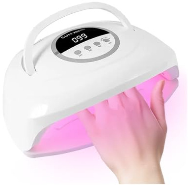 TUKEFEV X24 LED-nagellampa LED-displaysensor, dubbel hastighetstorkning för UV-nagellampa, lämplig för både hemmabruk och nagelsalonger