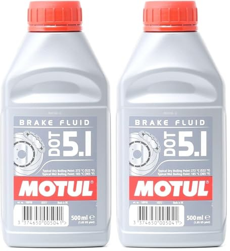 Motul 100950 DOT 5.1 Brake Fluid 0,5L (Packung mit 2)