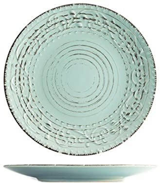 H&H Courtyard Set 6 Piatti Piani Azzurri 27,5 Cm