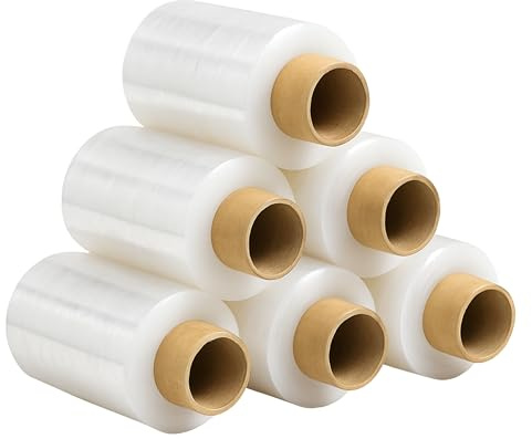 Freiziel® 6x Mini Rollen 10 cm Stretchfolie 23 my (transparent)