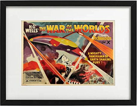 War of The Worlds film poster printed on A3 luxury thick Satin 285gsm paper